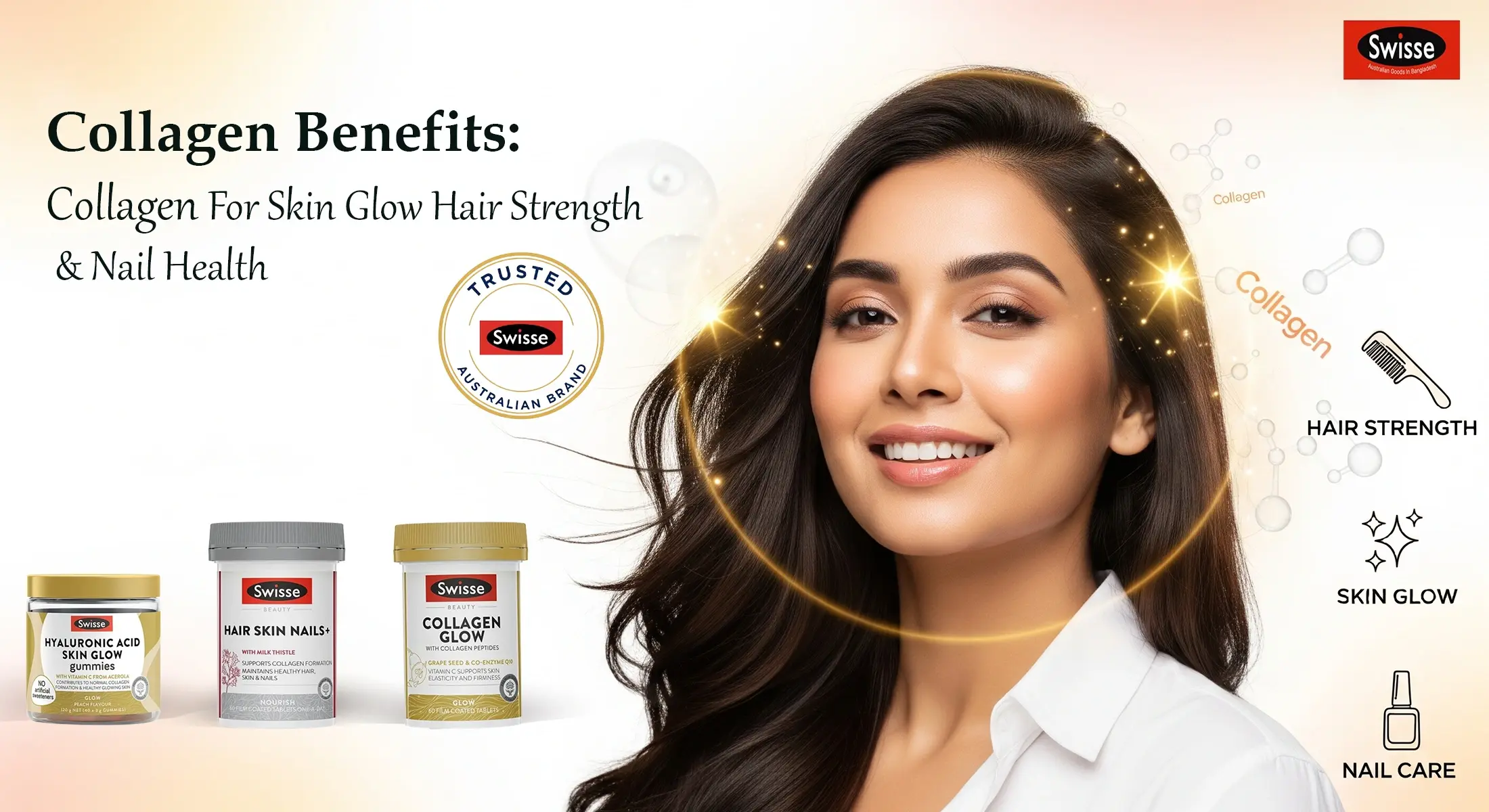 Collagen Benefits for Skin & Hair in Women Collagen Benefits for Skin & Hair in Women