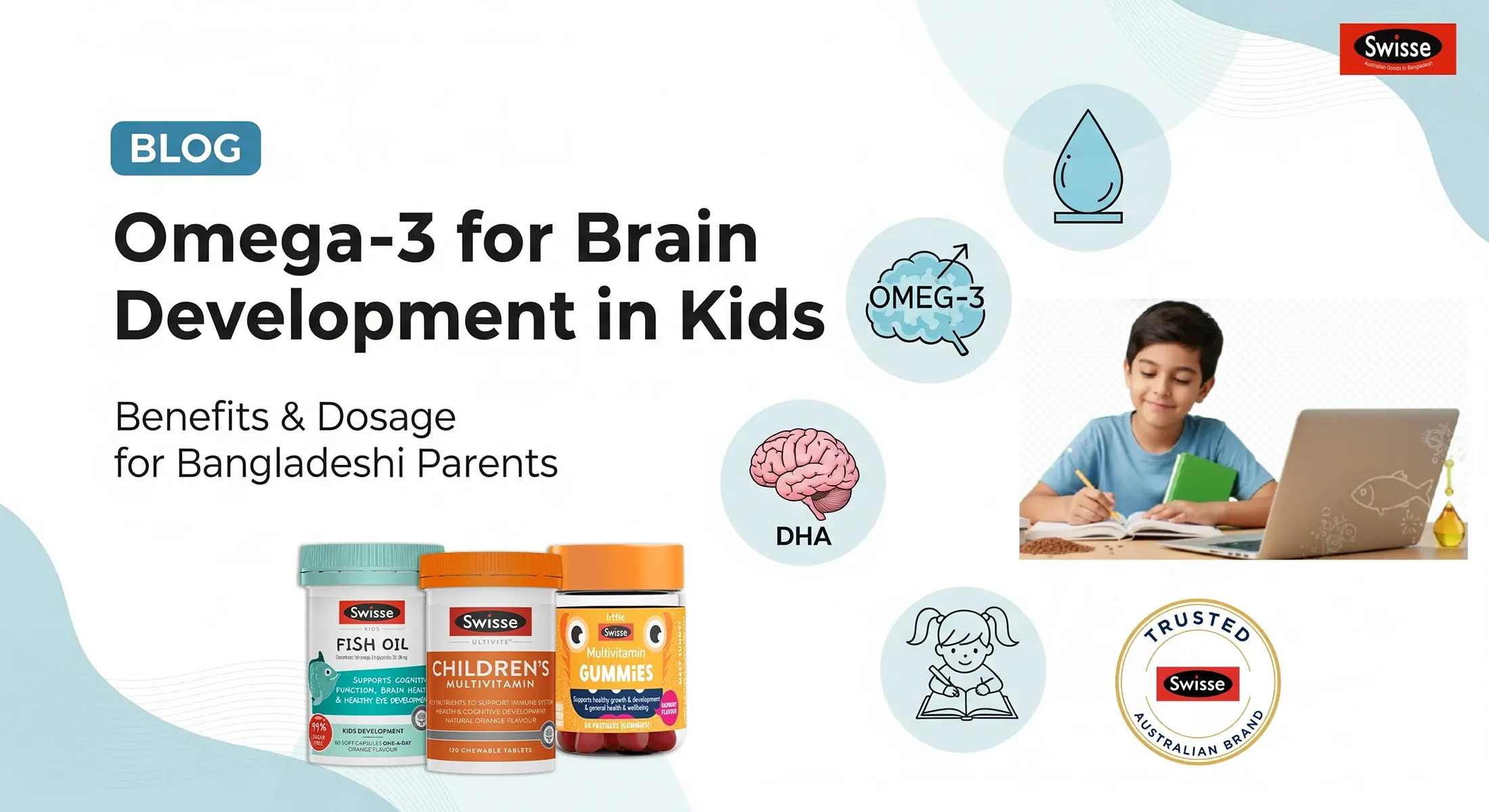 Omega-3 for Brain Development in Kids: Benefits & Dosage Omega-3 for Brain Development in Kids: Benefits & Dosage