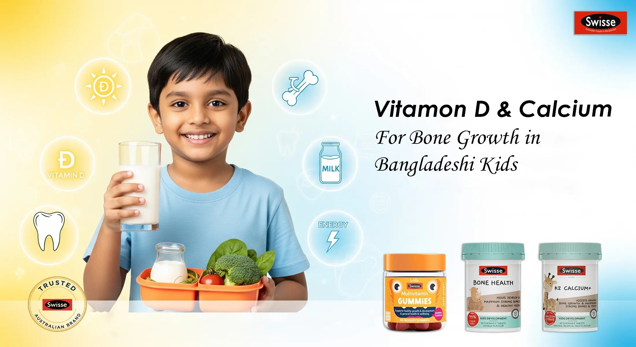 Vitamin D & Calcium for Bone Growth in Bangladeshi Kids Vitamin D & Calcium for Bone Growth in Bangladeshi Kids