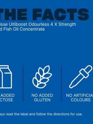 Swisse Ultiboost Odourless 4 x Strength Wild Fish Oil Concentrate