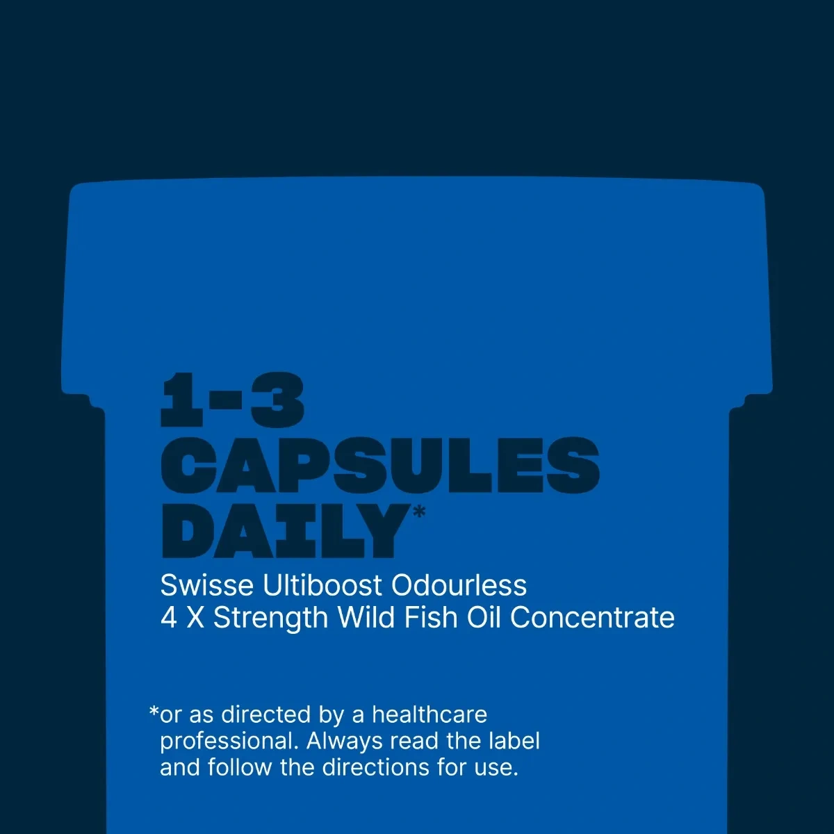 Swisse Ultiboost Odourless 4 x Strength Wild Fish Oil Concentrate