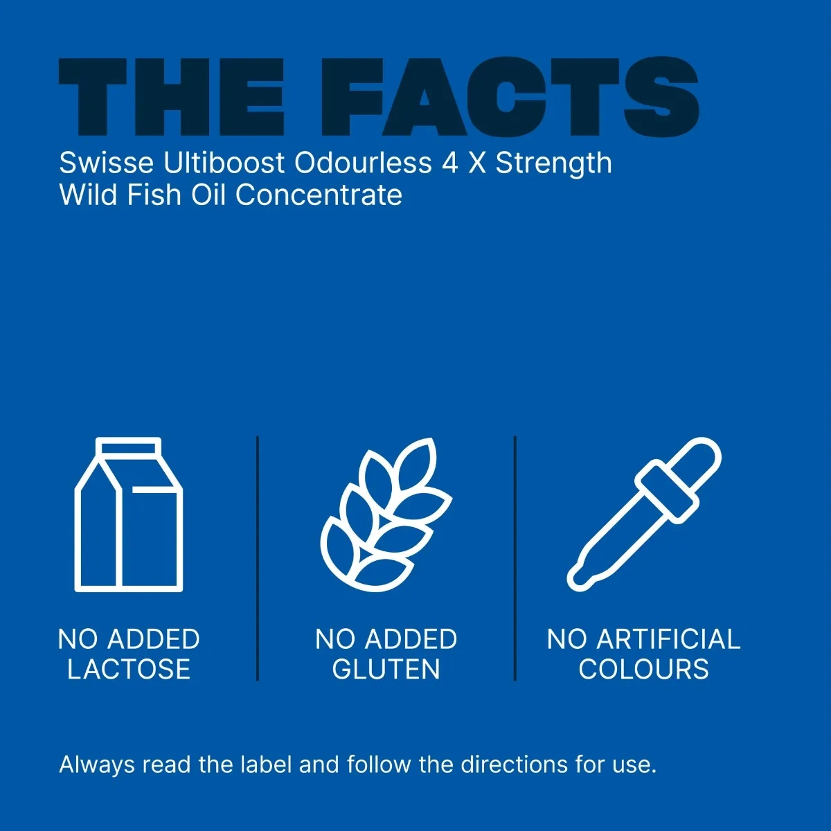 Swisse Ultiboost Odourless 4 x Strength Wild Fish Oil Concentrate