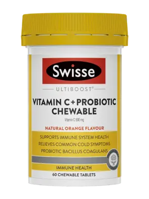Swisse Ultiboost Vitamin C + Probiotic Chewable