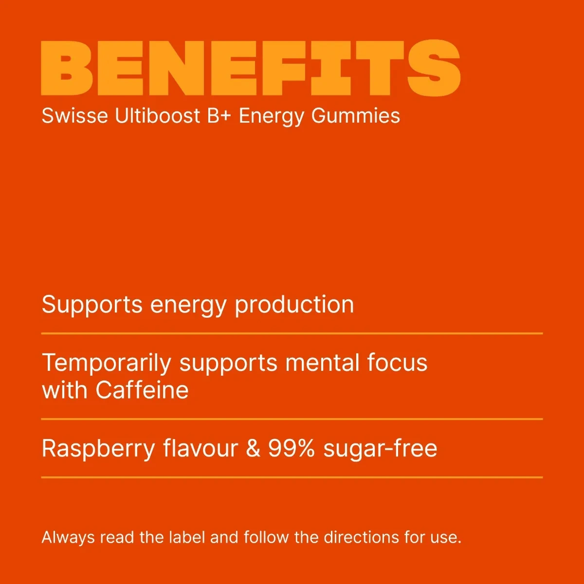Swisse Ultiboost B+ Energy Gummies