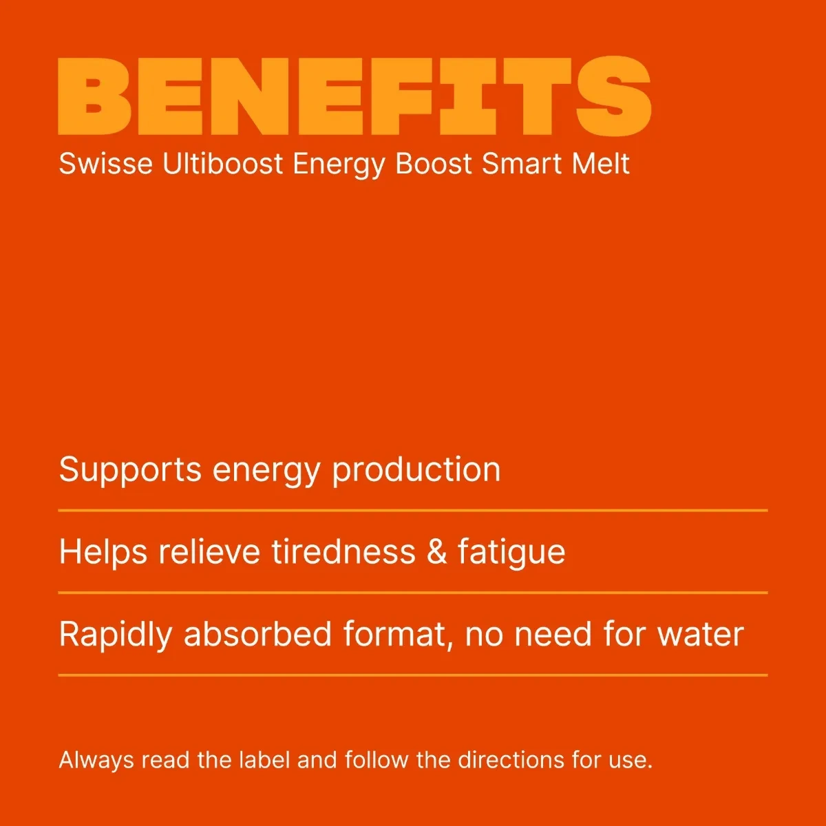 Swisse Ultiboost Energy Boost Smart Melt