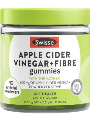 Swisse Apple Cider Vinegar + Fibre Gummies