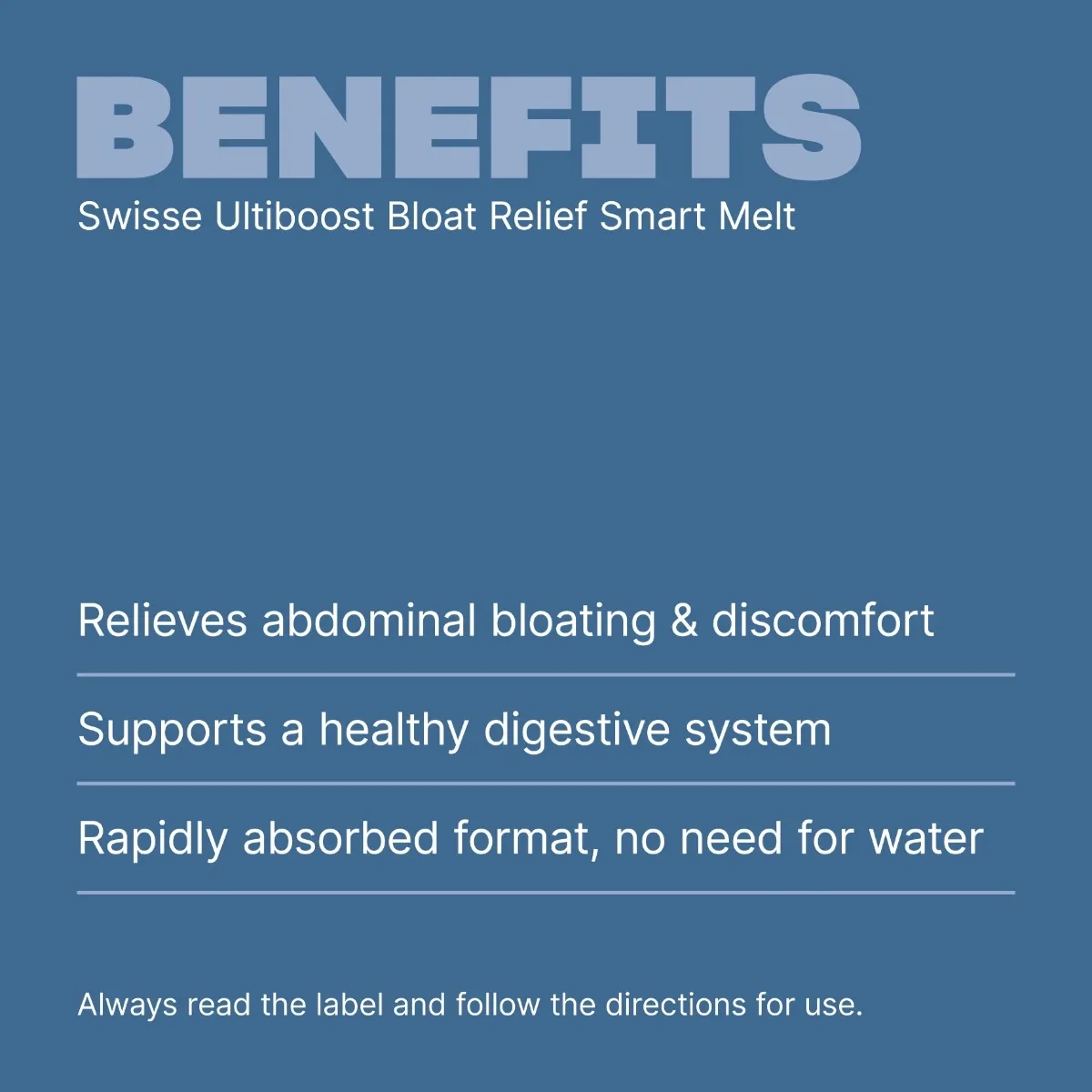 Swisse Ultiboost Bloat Relief Smart Melt