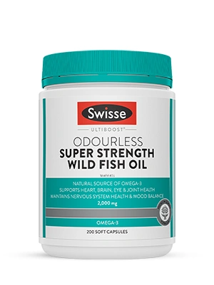 Swisse Ultiboost Super Strength Odourless Wild Fish Oil