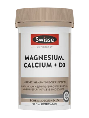 Swisse Ultiboost Magnesium, Calcium + D3