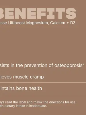 Swisse Ultiboost Magnesium, Calcium + D3