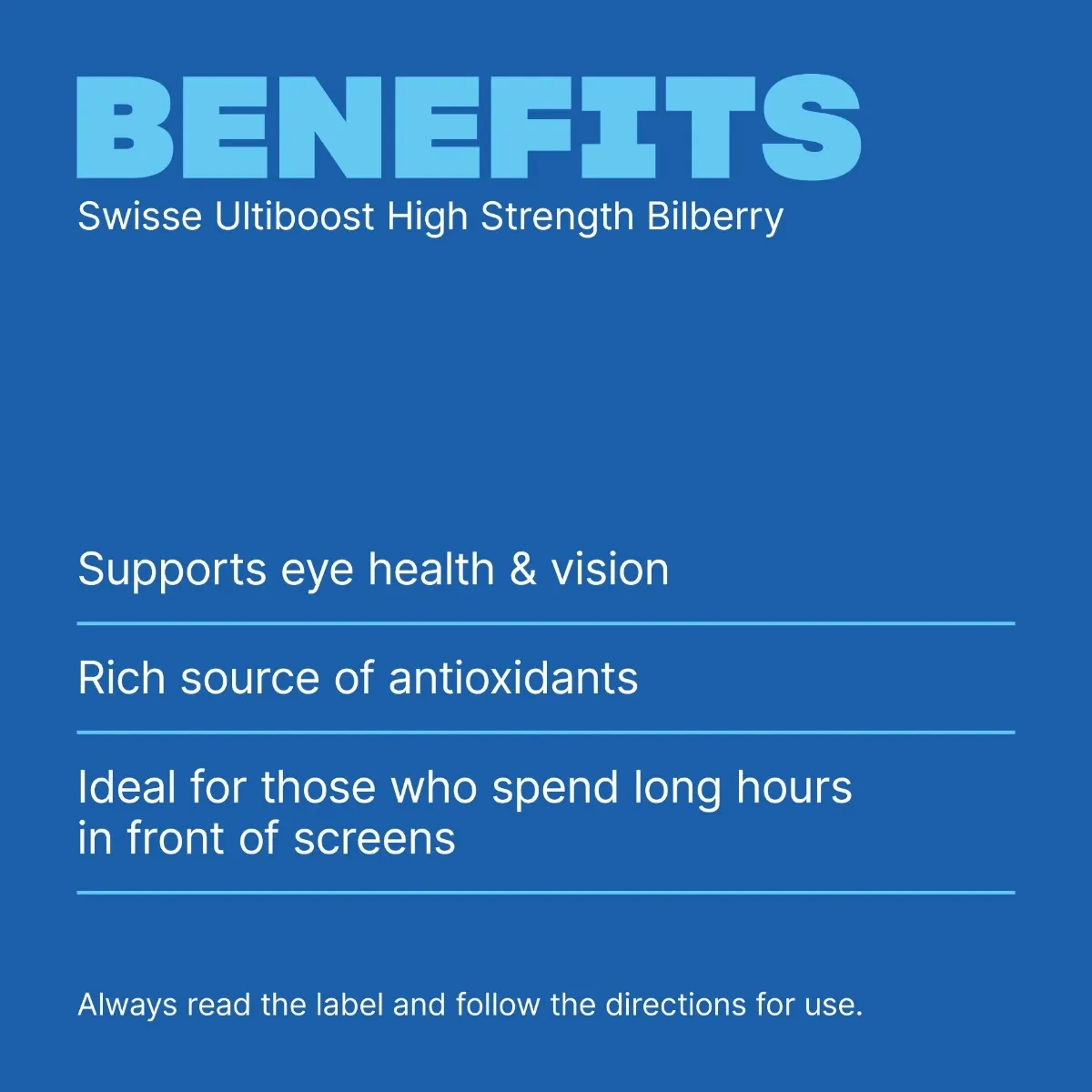 Swisse Ultiboost High Strength Bilberry