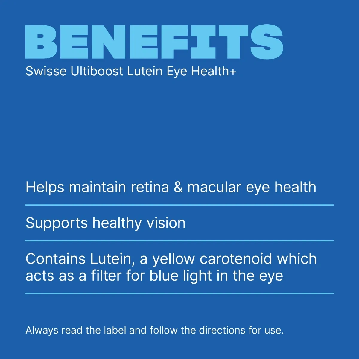 Swisse Ultiboost Lutein Eye Health+