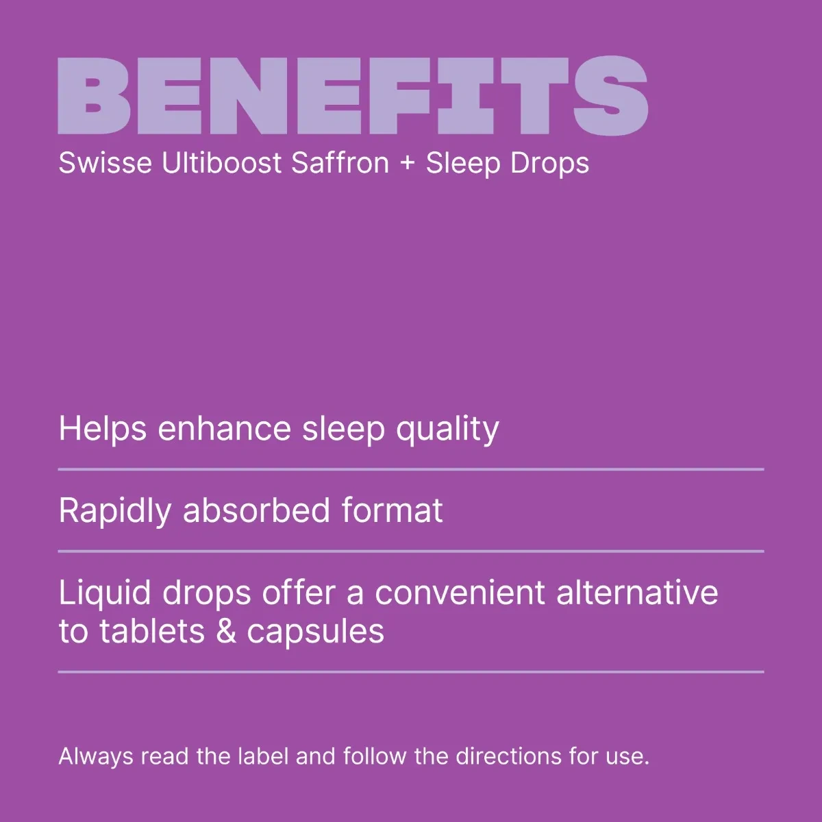 Swisse Ultiboost Saffron + Sleep Drops