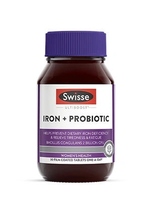 Swisse Ultiboost Iron + Probiotic