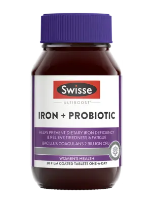Swisse Ultiboost Iron + Probiotic