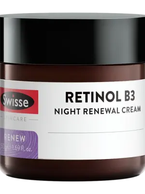 Swisse Skincare Retinol B3 Night Renewal Cream – 50g