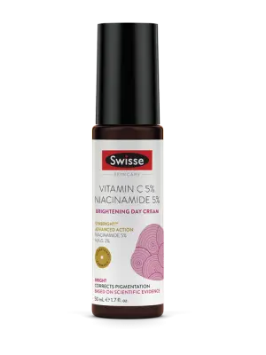 Swisse Skincare Vitamin C 5% Niacinamide 5% Brightening Day Cream – 50 mL