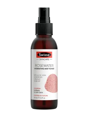 Swisse Skincare Rosewater Hydrating Mist Toner – 125 mL