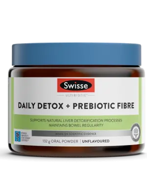 Swisse Ultibiotic Daily Detox + Prebiotic Fibre Powder