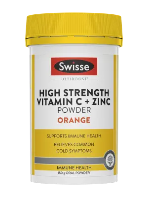 High Strength Vitamin C + Zinc Powder Orange