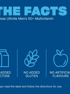 Swisse Ultivite Men's 50+ Multivitamin - 60 Tablets