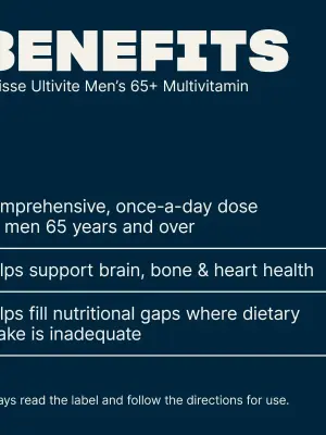 Swisse Ultivite Men’s 65+ Multivitamin - 60 Tablets
