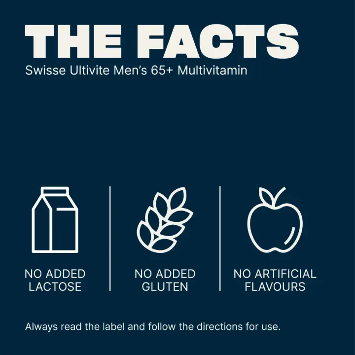 Swisse Ultivite Men’s 65+ Multivitamin - 60 Tablets