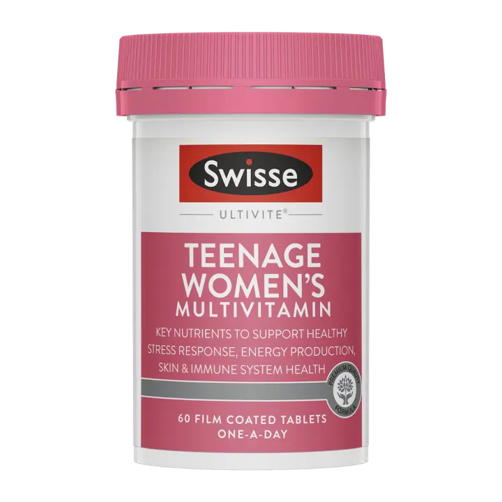 Swisse Ultivite Teenage Women's Multivitamin - 60 Tablets